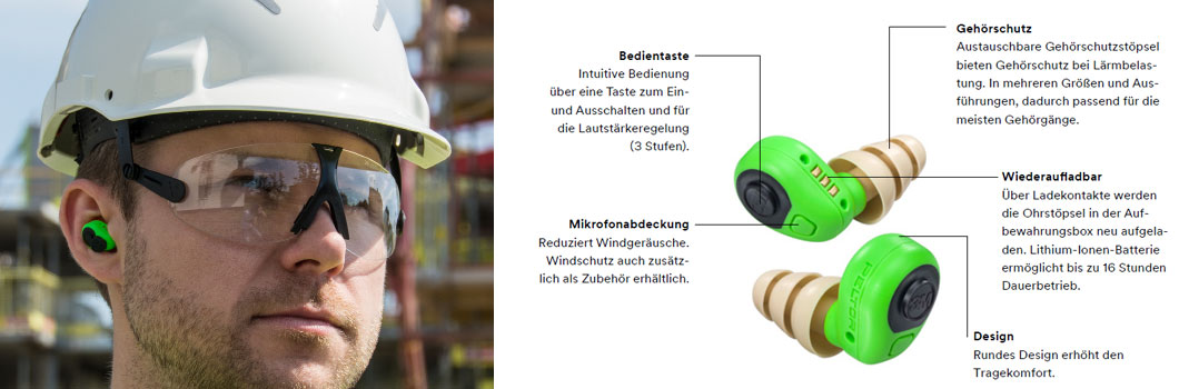 3M™ PELTOR™ elektronischer Gehörschutzstöpsel EEP-100 3M™ PELTOR™ elektronischer Gehörschutzstöpsel EEP-100